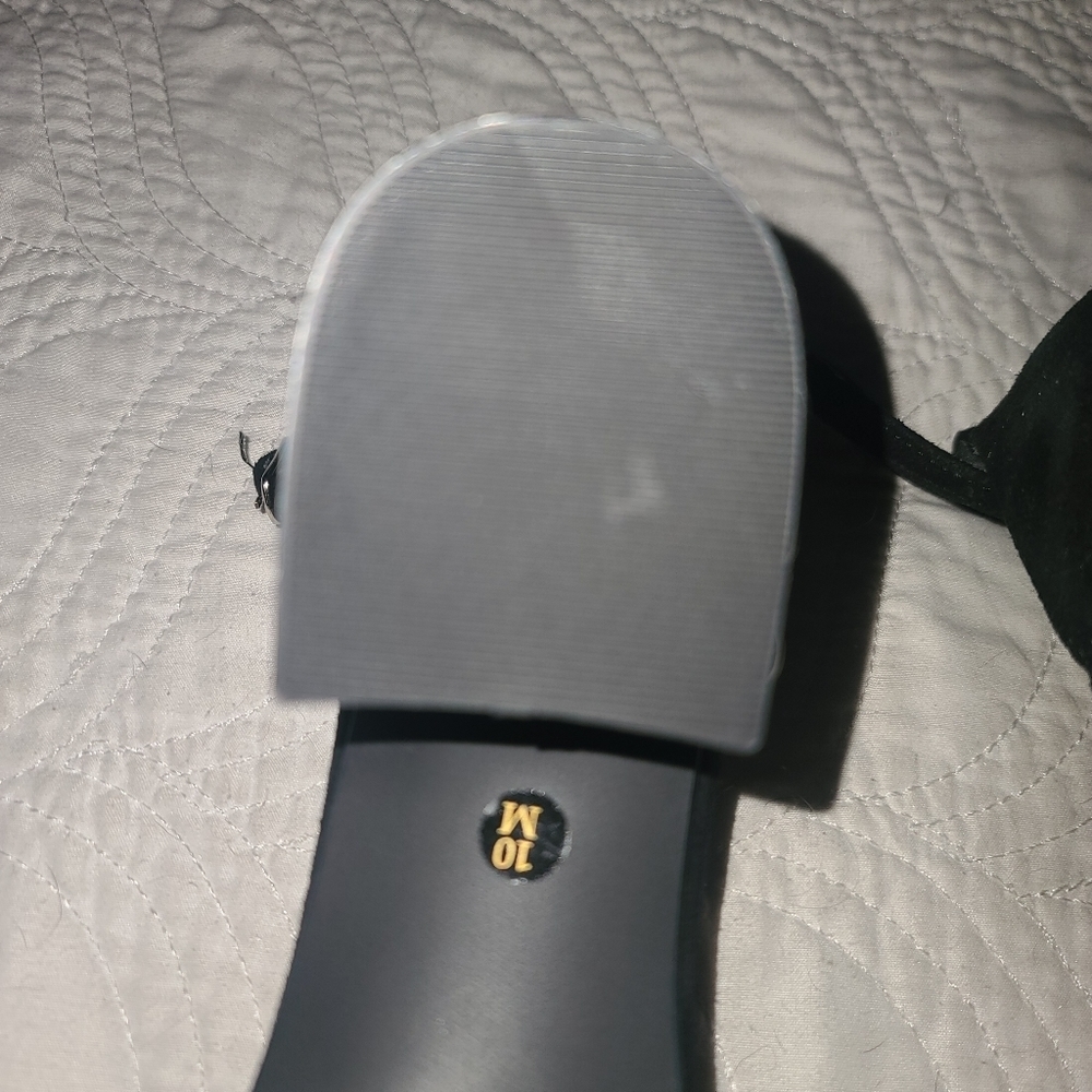 STEVE MADDEN STUDDED BLOCK HEEL BLACK SHOWS. 2.25 inch heel. NWOT. PERFECT CON - Picture 7 of 9